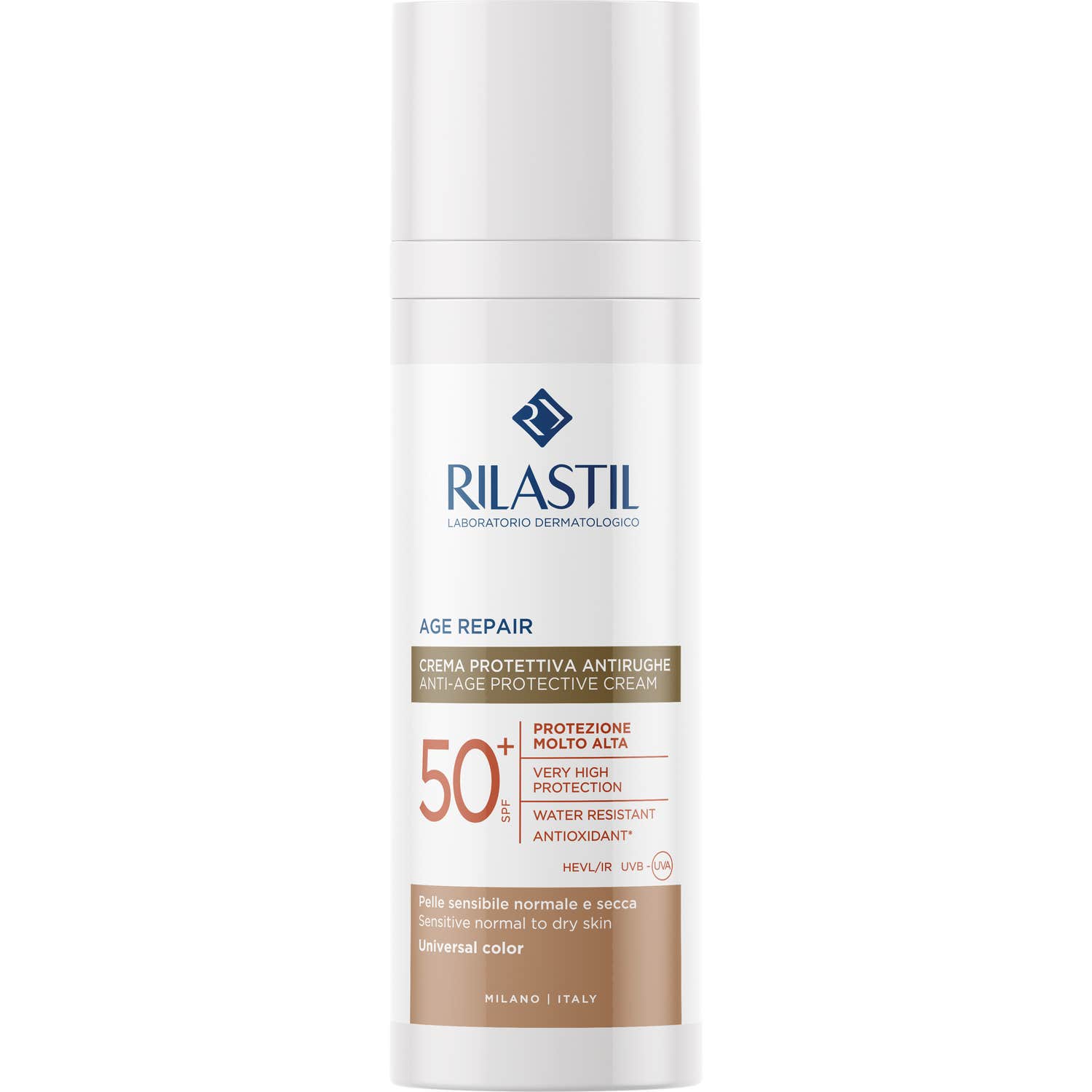 Rilastil Sun System Age Repair Crema Solar Facial Antiedad Color SPF50+ 50ml