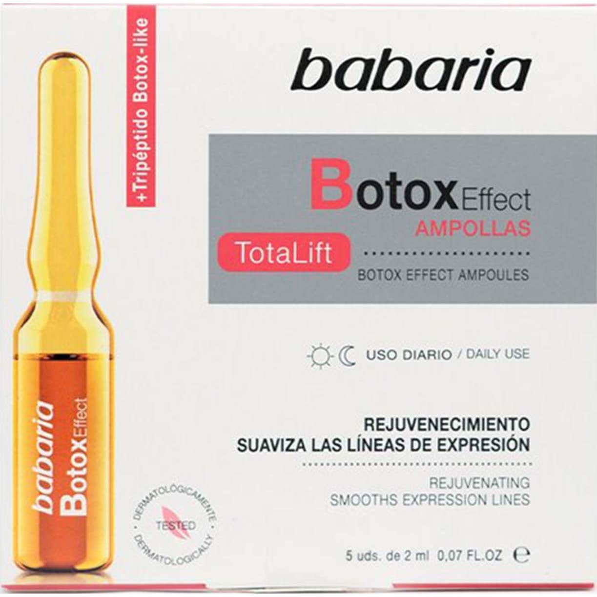 Babaria Ampoules Botox Effet Rajeunissant Usage Quotidien 5x2ml