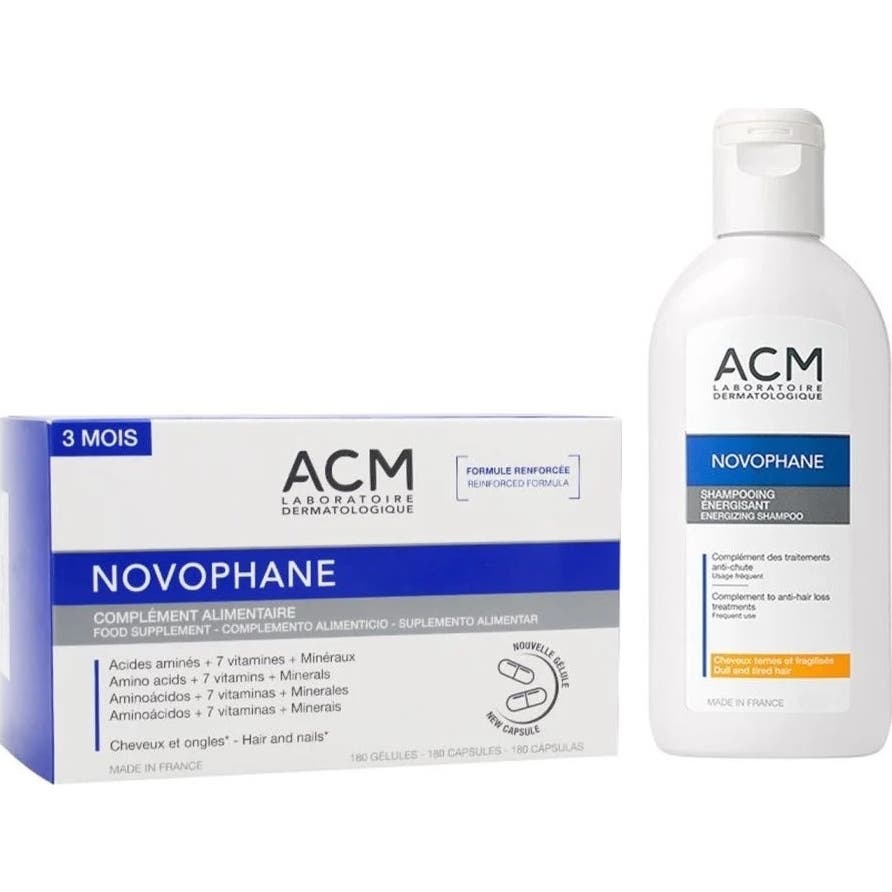 Novophane Pack Cheveux et Ongles 180 Gélules + Shampooing 100ml