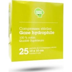 Marca Verde Compresas Absorbentes 10x10cm Bolsa 10x2uds