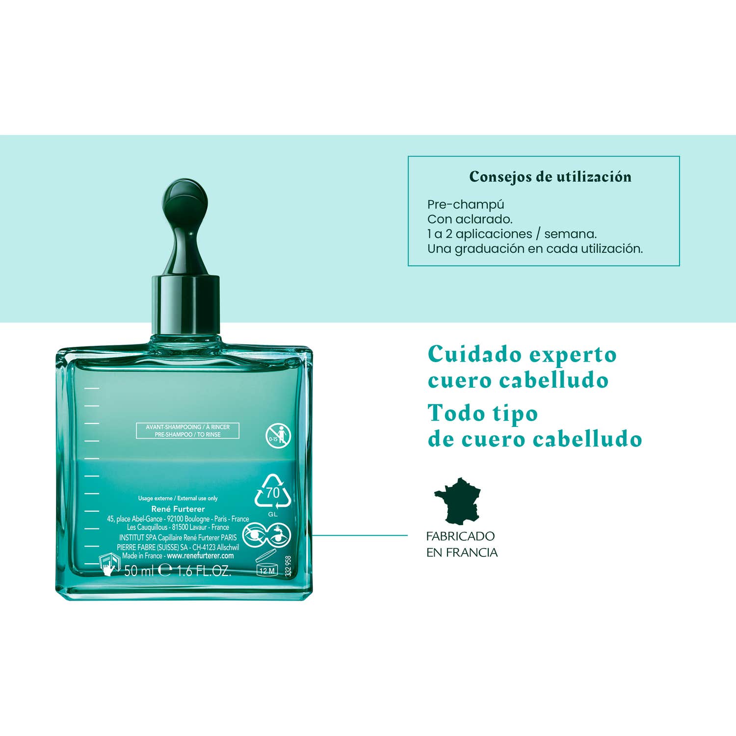 René Furterer Astera Head Spa Concentré Apaisant Fraîcheur Et Pureté 50ml