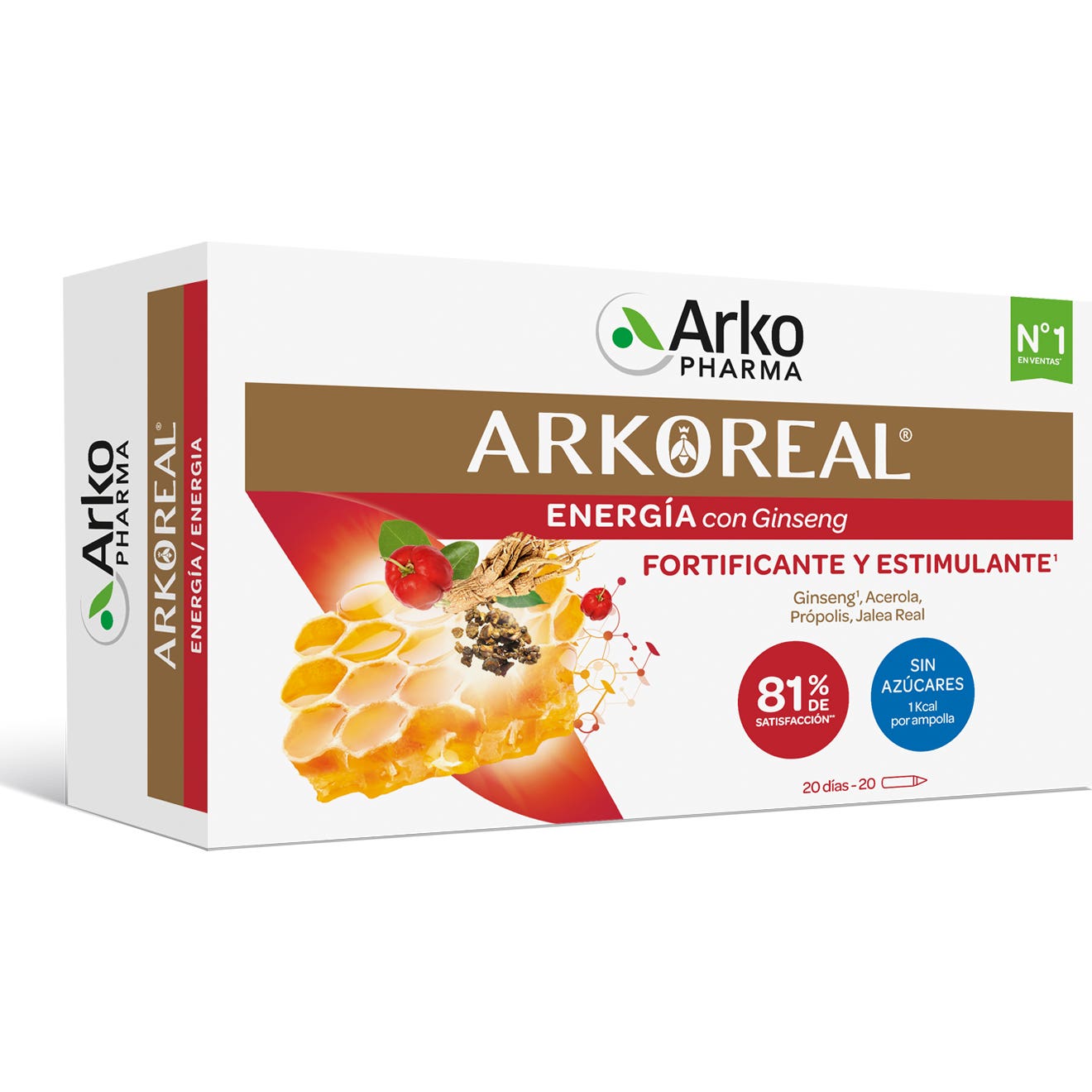 Arkopharma Arkoreal Gelée Royale + Ginseng 20 Ampoules