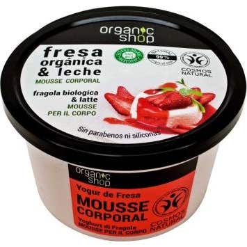Organic Shop Mousse pour le corps au yaourt et aux fraises 250ml