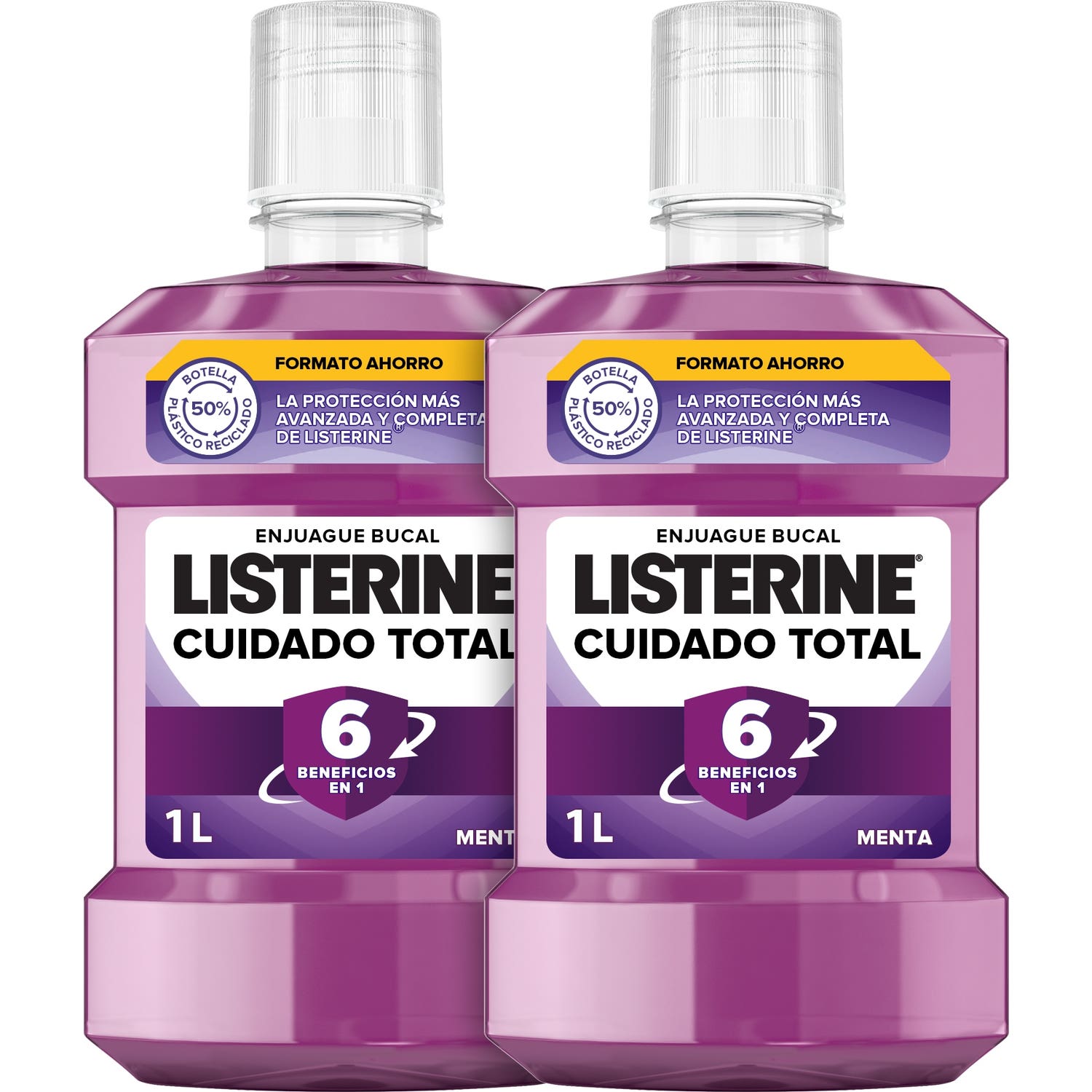 Listerine Total Care Bain De Bouche Menthe 6en1 2X1L