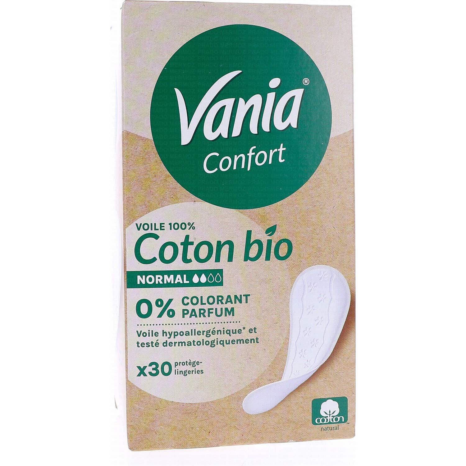 Vania Confort Coton Bio Flux Normal 30 Protège Lingeries