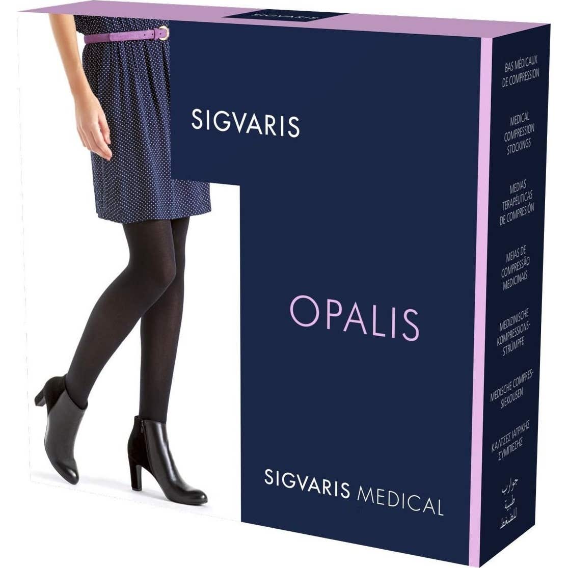 Sigvaris Bas Opalis 2 Autofixant Normal Noir L 1 Unité