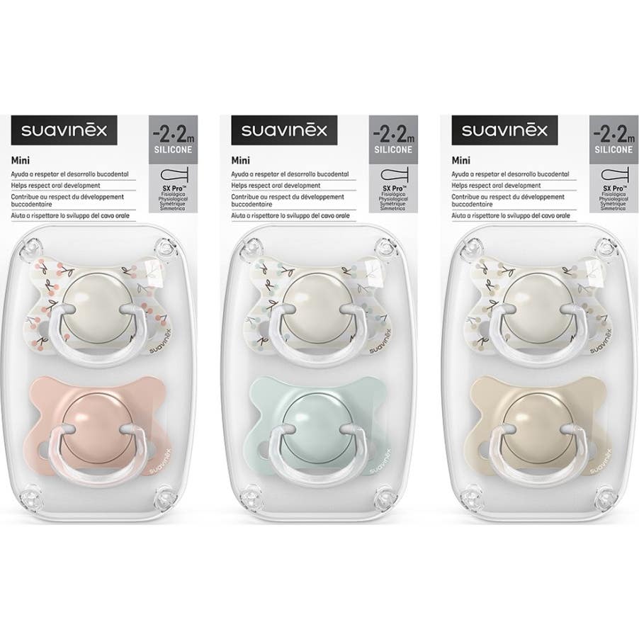 Suavinex Fusion -2 Sucette Silicone Physiologique 2M 2 uts