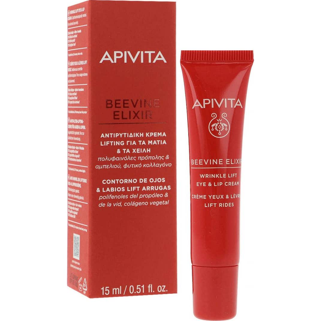 Apivita BeeVine Elixir Crème Yeux Et Lèvres 15ml