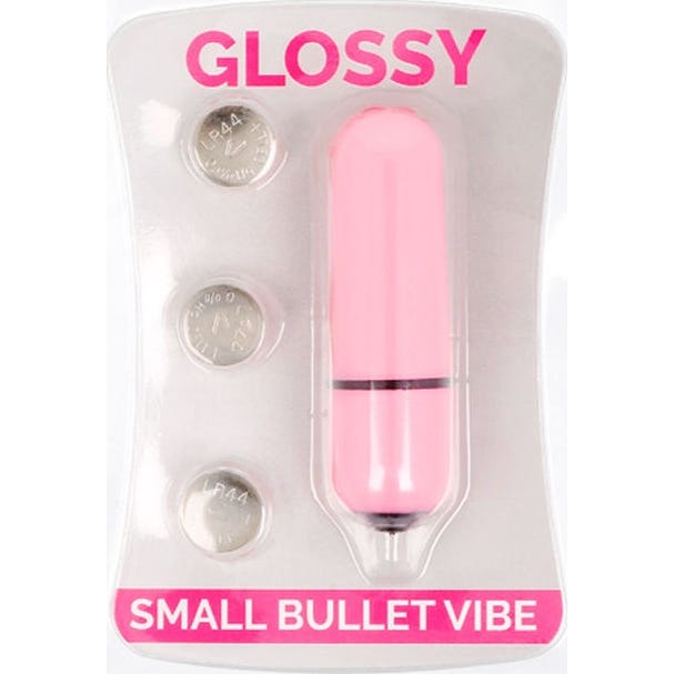 Glossy Small Pink Vibrating Bullet