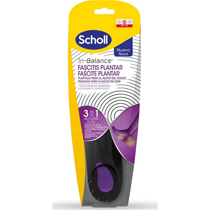Scholl In-Balance Semelles Anti-Douleurs M 40-42 1 Paire