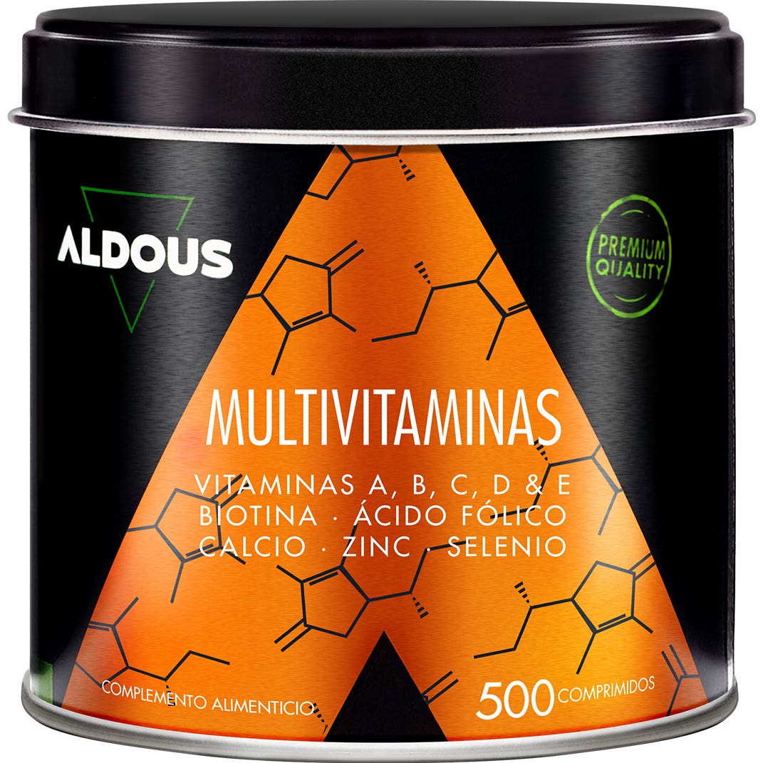 Aldous Bio Multivitamines C D E A B Biotine Calcium Zinc 500 Comprimés