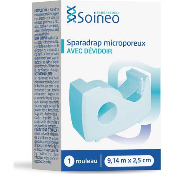Soineo Éponge Microporeuse Sparadrapro 14mx2,5cm