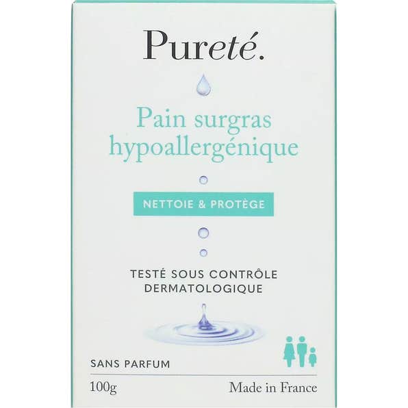 Pureté Pain Surgras Hypoallergénique Sans Parfum 100g