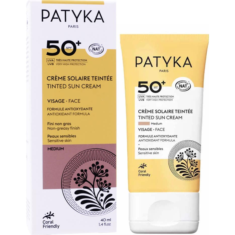 Patyka Crème Solaire Teintée Visage Medium SPF50+ 40 ml