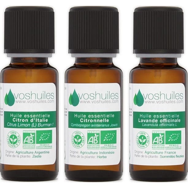 Voshuiles Kit « Été » 3 Huiles Essentielles Bio