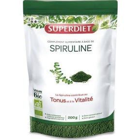 Superdiet Spiruline Bio Pdr 200G