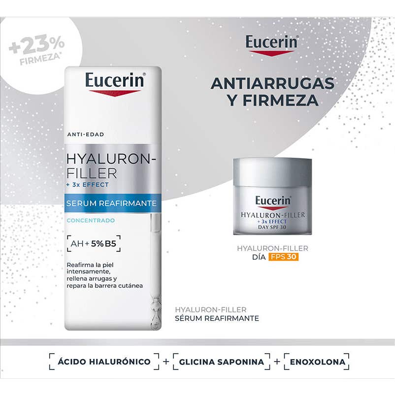 Eucerin Soin Anti‑Âge Fermeté Sérum 3D + Crème de Jour SPF30 20ml
