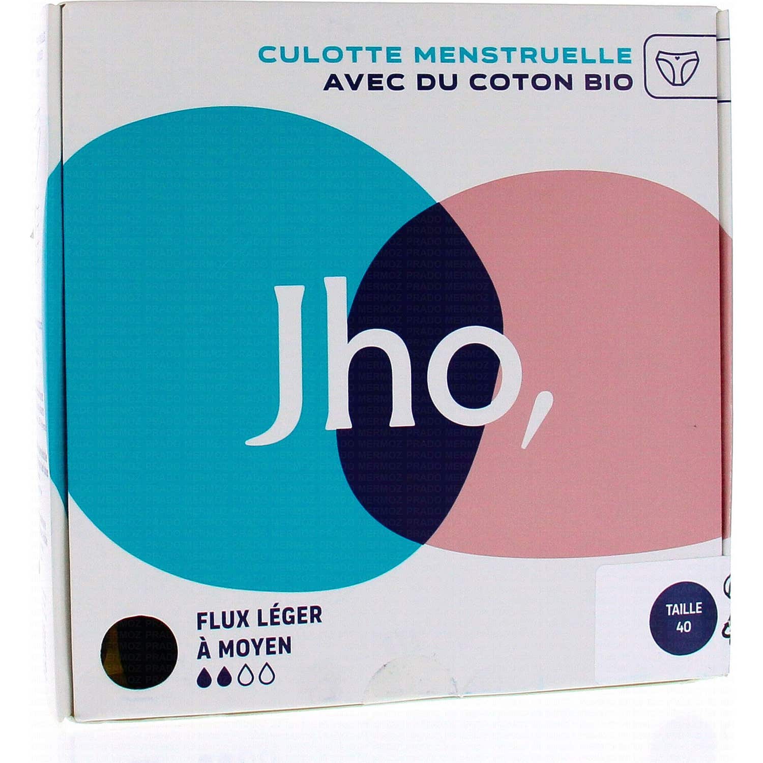 Jho Culotte Menstruelle En Coton Bio Flux Léger À Moyen T40 1ut