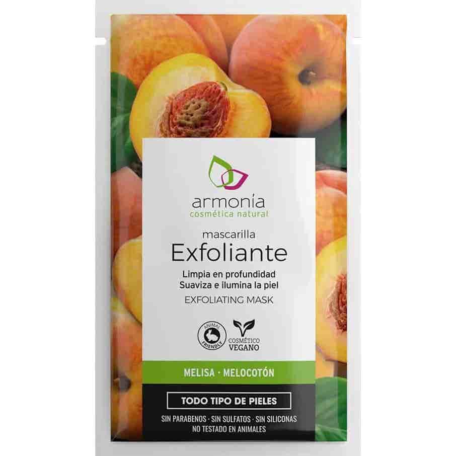 Harmony masque exfoliant visage masque naturel pêche et pêche 10g