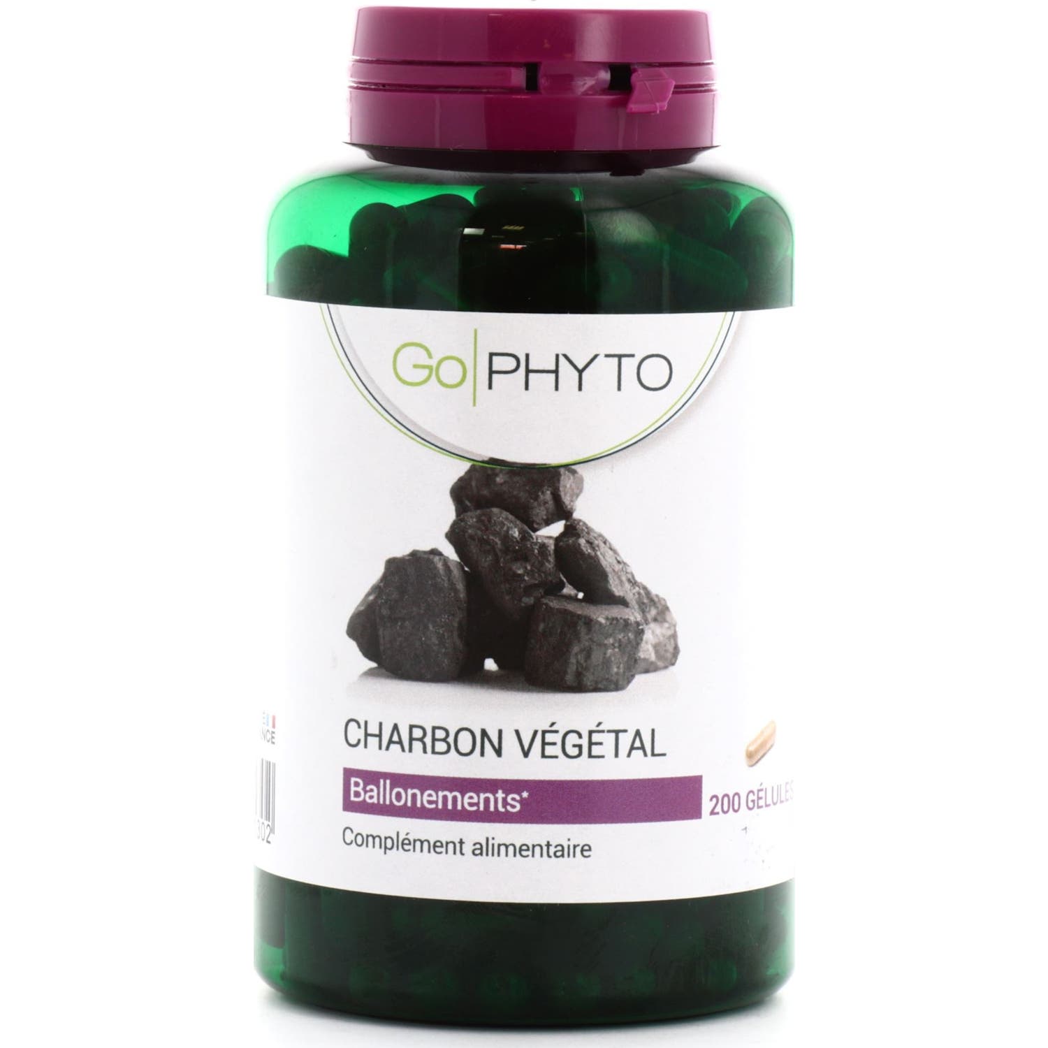 Go Phyto Charbon Végétal 200 Gélules