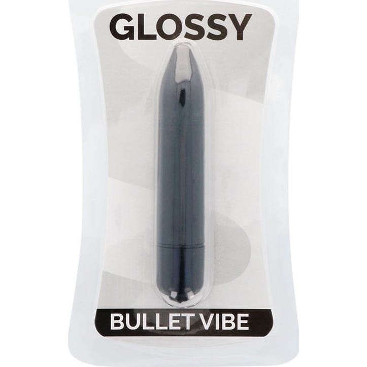 Glossy Thin Vibrator noir