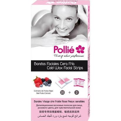 Eurostil Pollié Bande Faciale Cire Froide Fruits Rouges 20 Unités