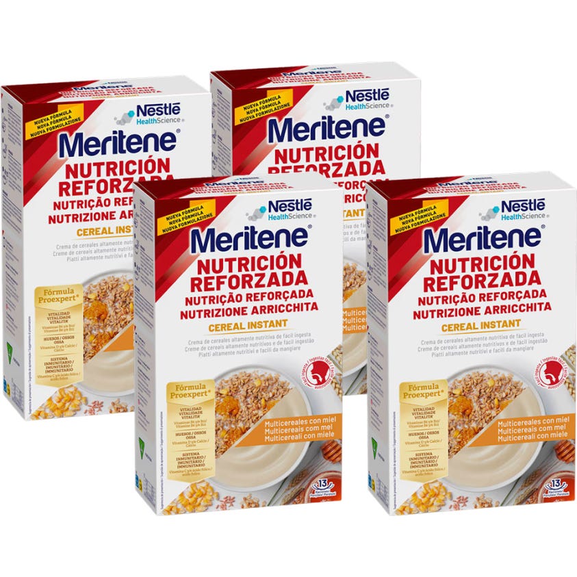 Meritene Nutrition Renforcée Céréales Instantanées Multicéréales 4x520 g