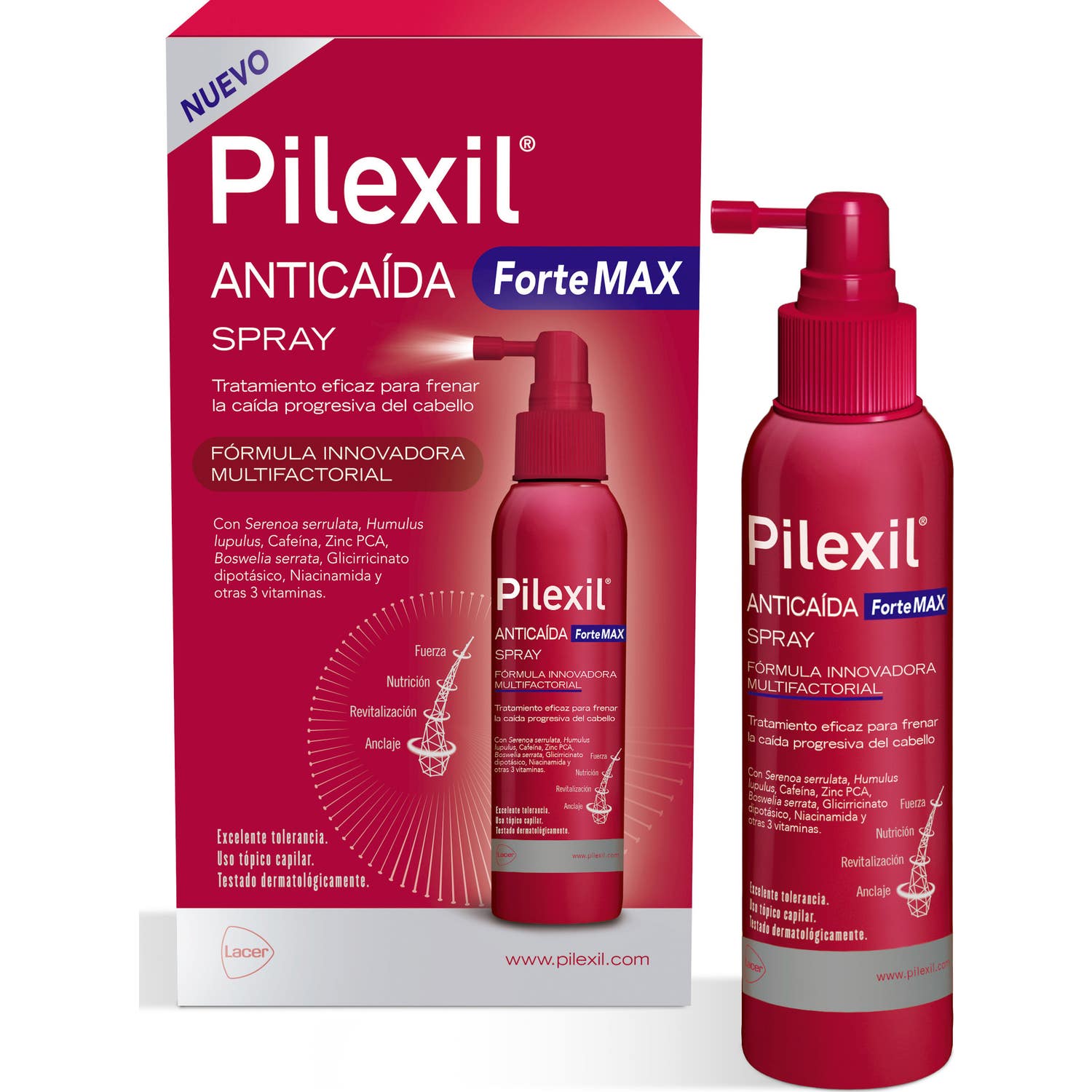 Pilexil Anticaída Fortemax Spray 120ml