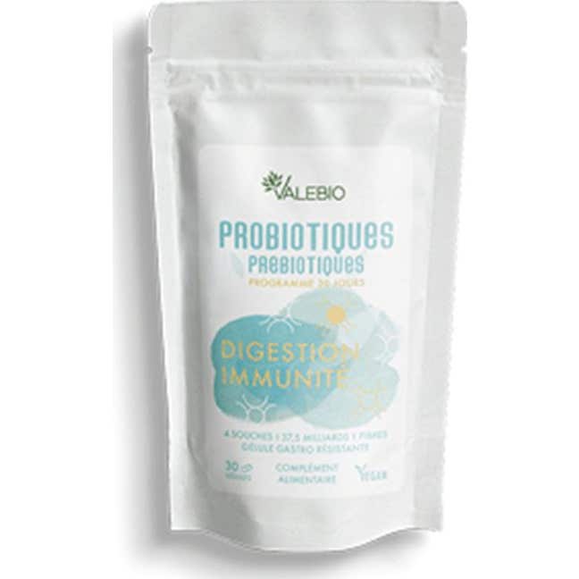 Valebio Probiotique et Prébiotiques 30 Gélules