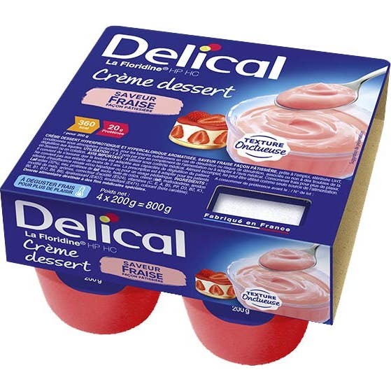 Delical La Floridine Crema HP Fresa 4x200g