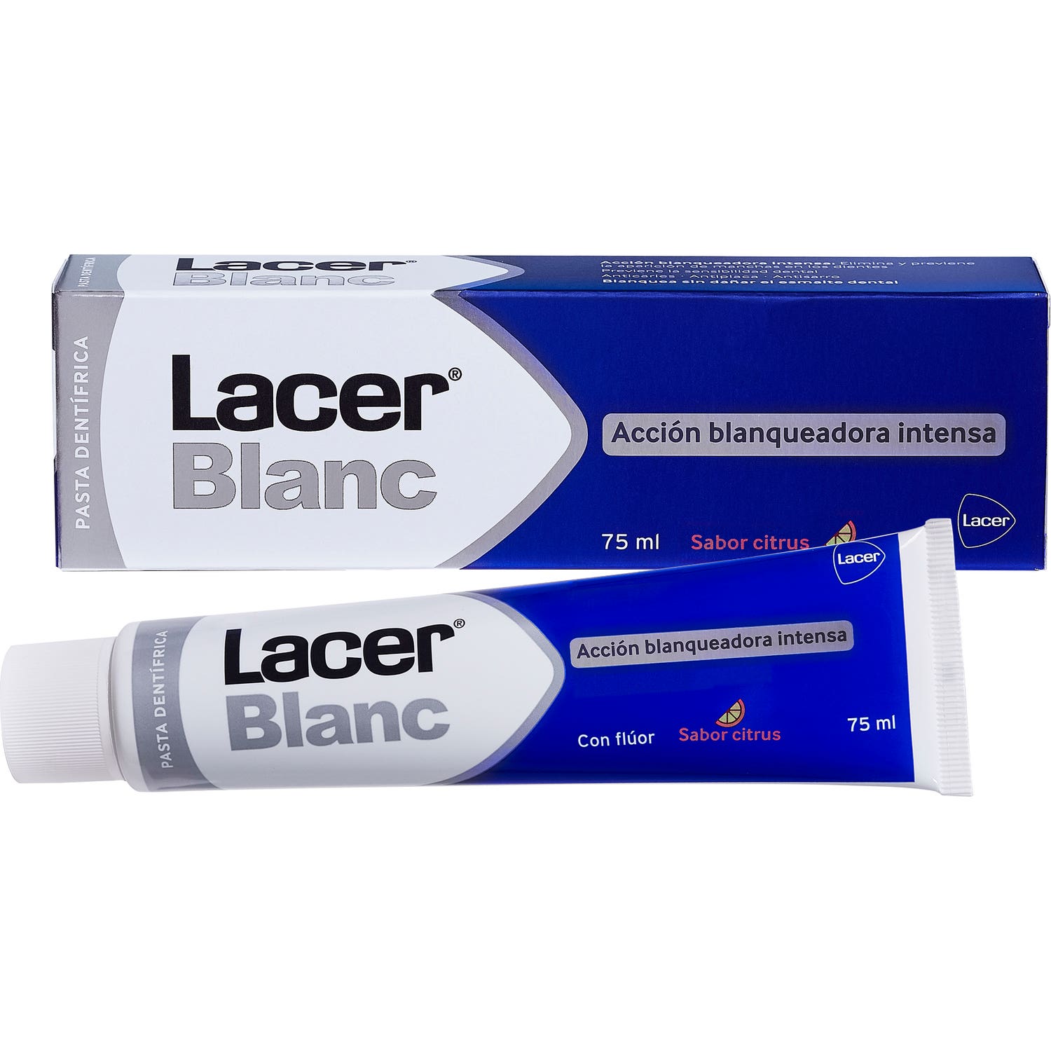 Lacer™ Blanc Plus dentifrice blanchissant aux agrumes 75ml