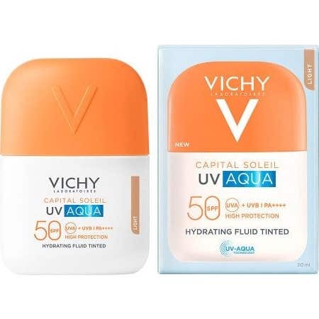 Claire Vichy Capital Soleil Uv Aqua Fluide Couleur Light Spf50 50Ml