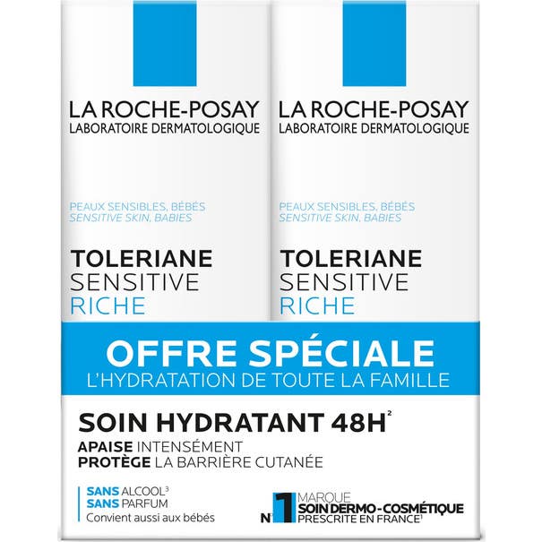 La Roche Posay Tolériane Sensitive Riche Crème Apaisante 2x40 ml