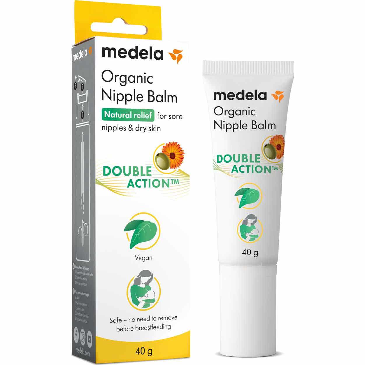 Medela Baume Bio Pour Mamelons Vegan 40 G 40G