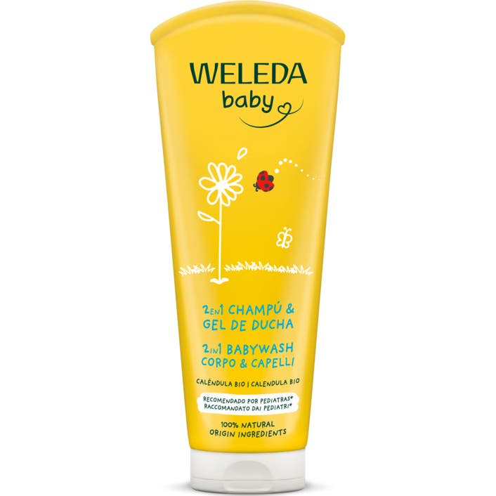Weleda Baby 2 en 1 Shampoing et Gel Douche Calendula 200ml