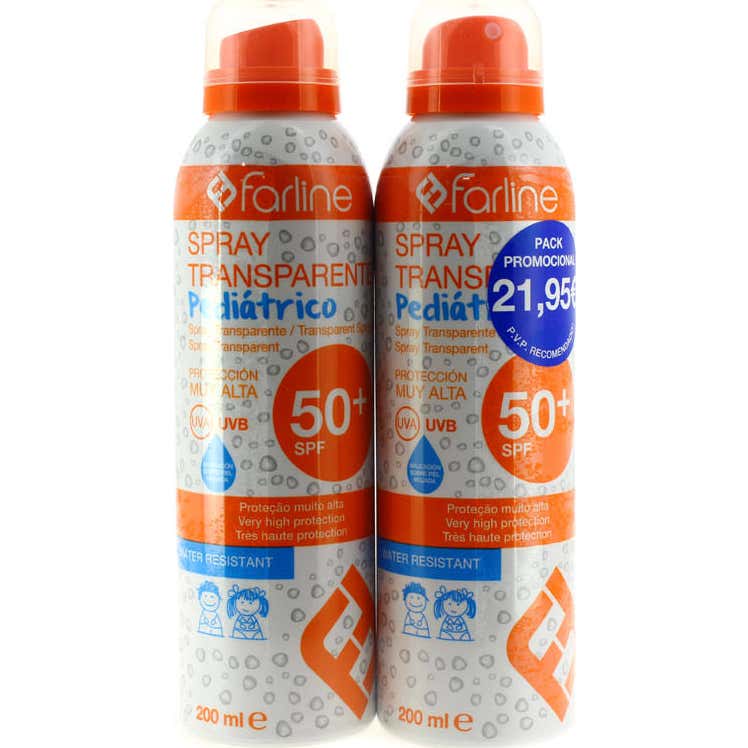 Farline Pack Spray Solaire Spf 50+ 2x200ml