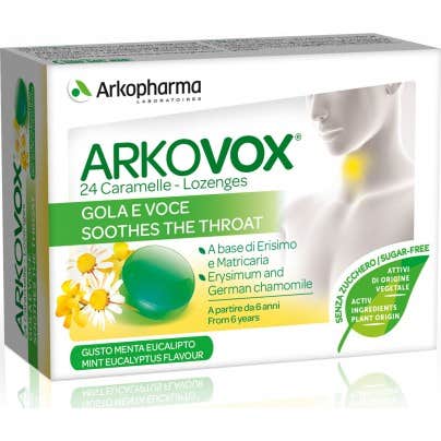 Arkovox comprimés de menthe et d'eucalyptus 24 Unités