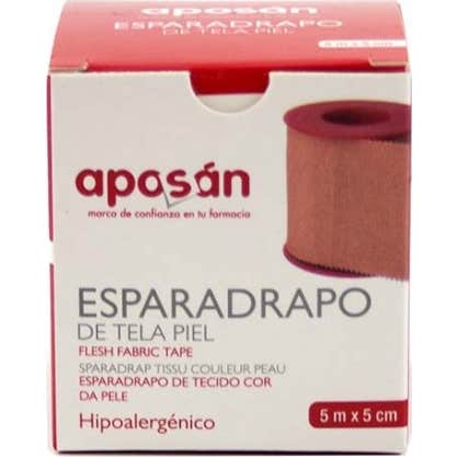 Aposan Sparadrap Tissu Cuir 5mx5cm 1 Unité