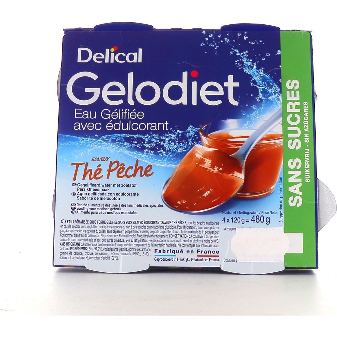 Delical Gelodiet Eau S/S The/Peche