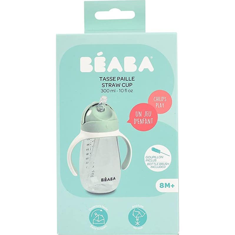 Béaba Tasse à Paille Vert Sauge 300ml