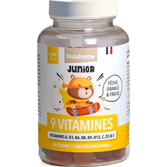 Nat&Form Junior 9 Vitamines 60 Gommes