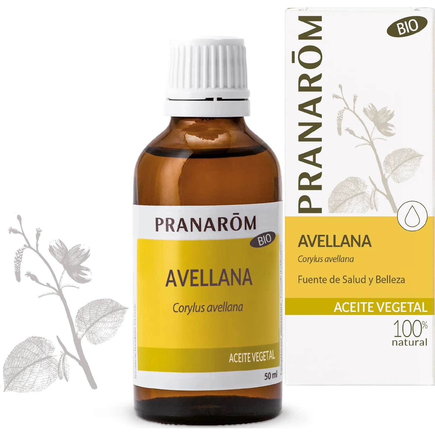 Pranarôm Huile Végétale de Noisette Bio 50ml