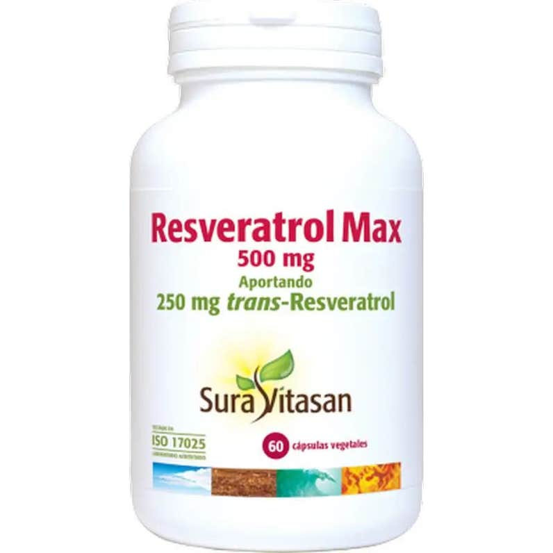 Sura Vitasan Resvératrol Max 500mg 60 gélules