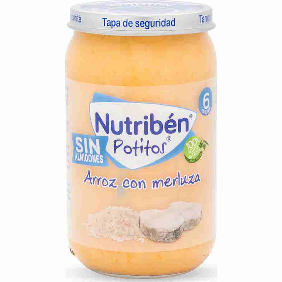 Nutribén Petits Pots Sans Amidon Riz Au Merlu +6m 235g