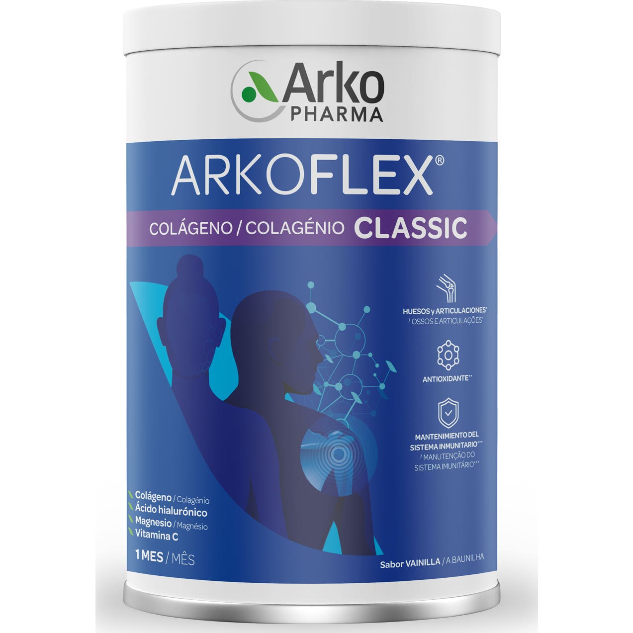 Arkoflex Collagène + Acide hyaluronique + Magnésium + Vitamine C Goût Vanille 360 g