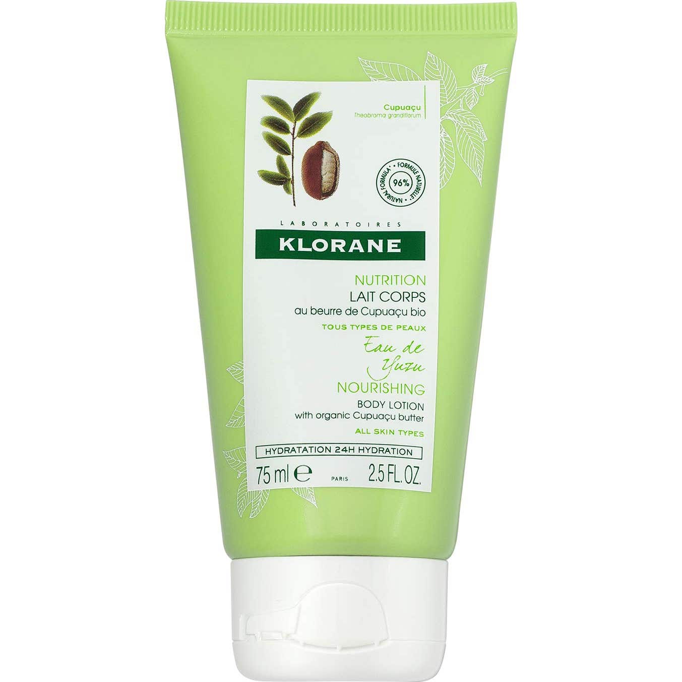 Klorane Cupuaçu Soins du Corps Lait Corps Eau de Yuzu 75mL