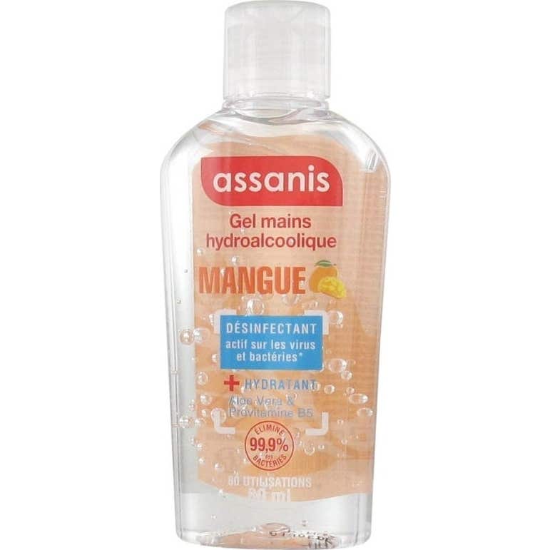 Assanis Pocket Gel Hidroalcohólico Mango 80ml