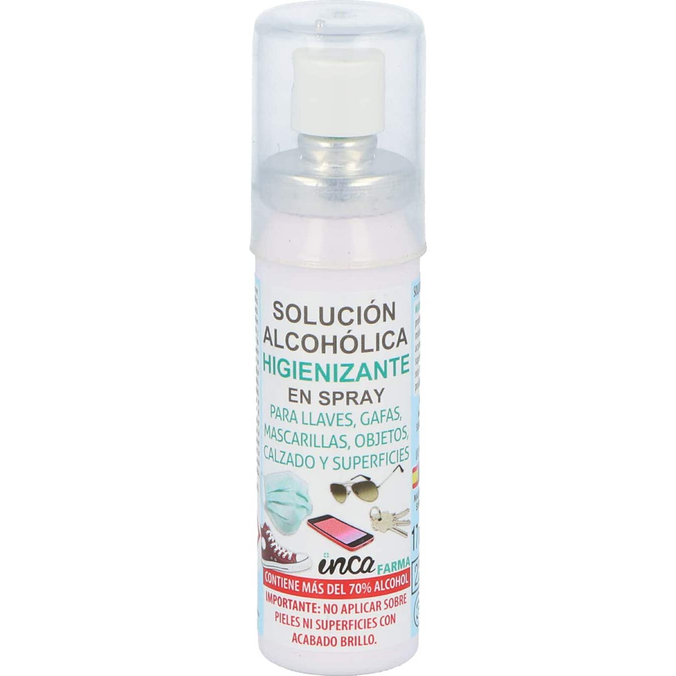 Inca Farma Solution désinfectante hydroalcoolique en spray 17ml