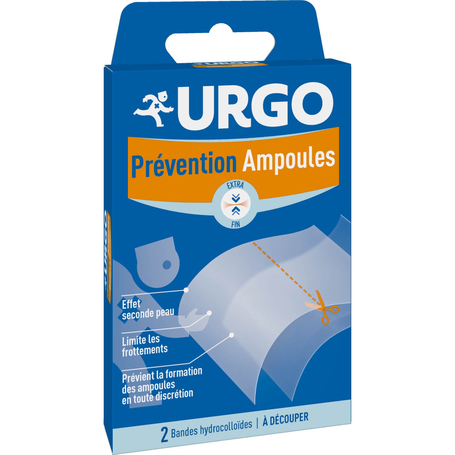 Urgo Ampoules Prévention 2 Bandes Hydrocolloides à Découper
