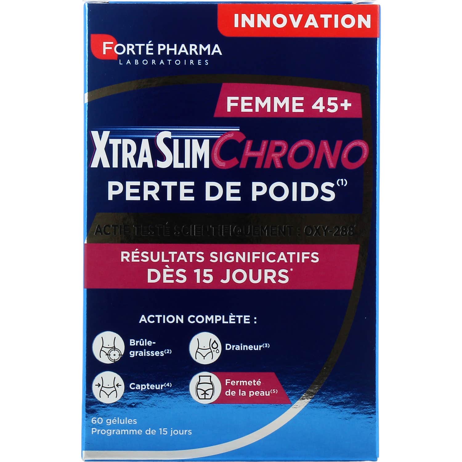 Forté Pharma Xtraslim Chrono Perte Poids Femme 45+ 60 Gélules